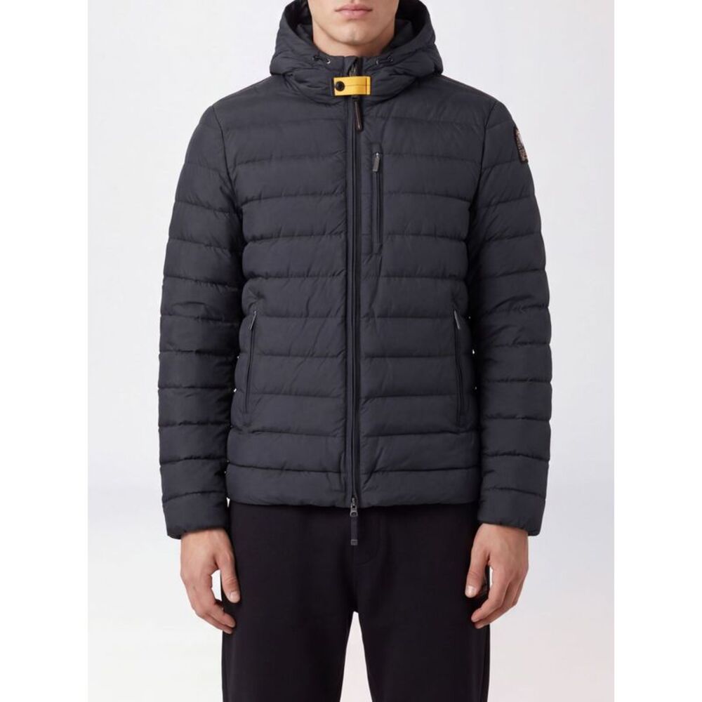 Parajumpers Men Hooded Quilted Nylon Down Jacket Parajumpers With Zip Closure